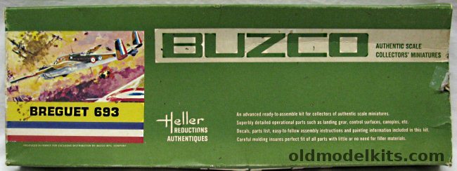 Heller 1/72 Breguet 693 - Buzco Issue, 201-200 plastic model kit